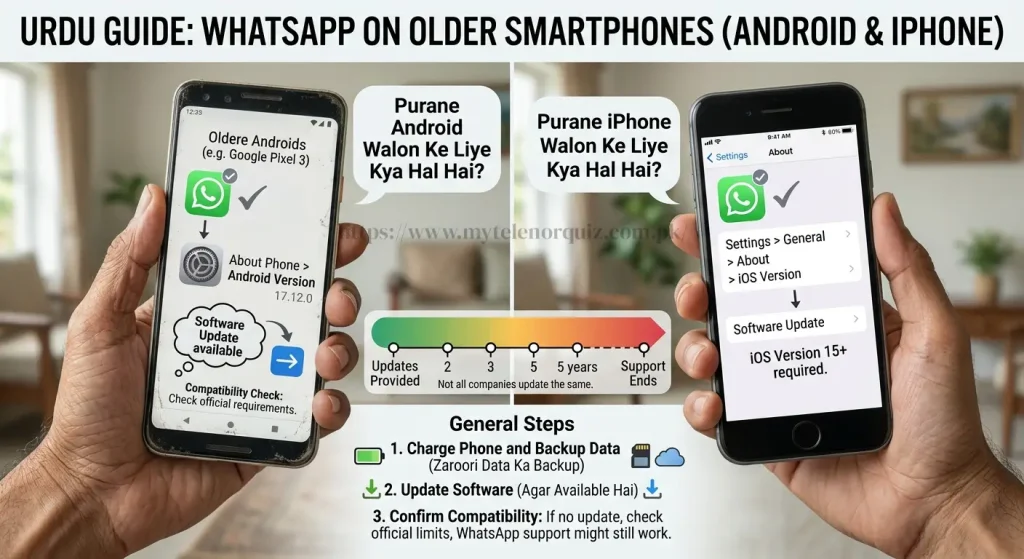 WhatsApp login on old phones