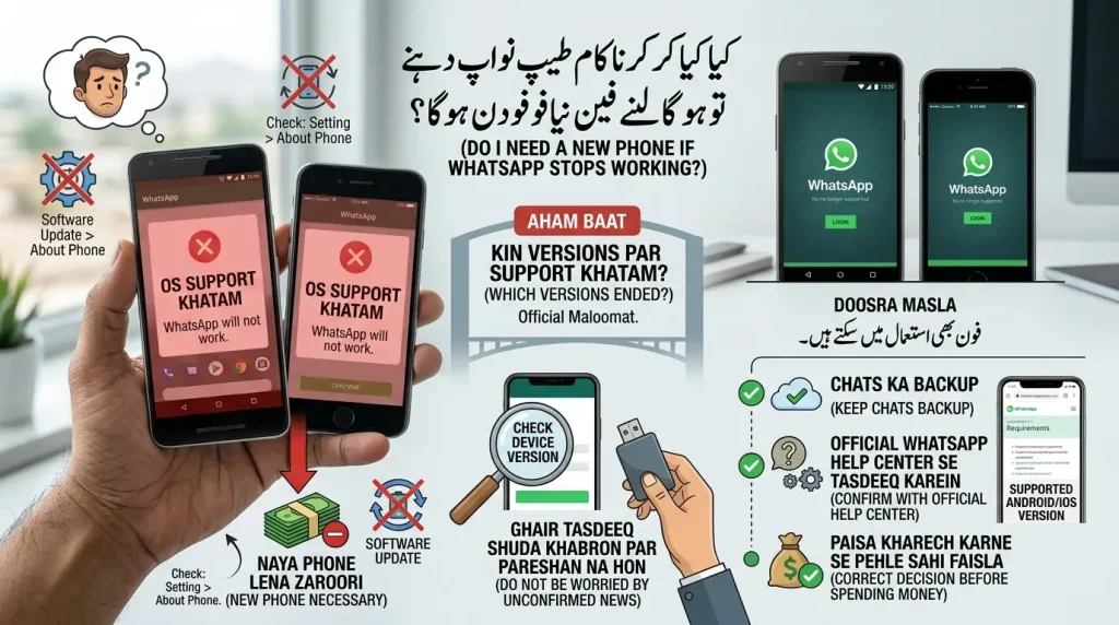 WhatsApp login on old phones